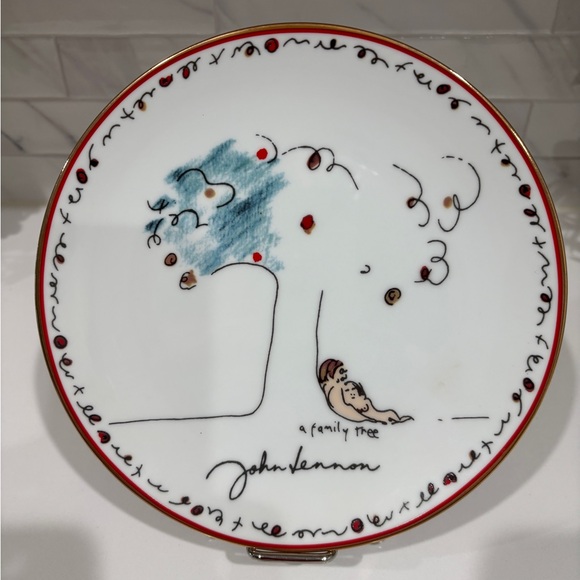 John Lennon 'A Family Tree' Limited Edition Plate # 982 of 10000